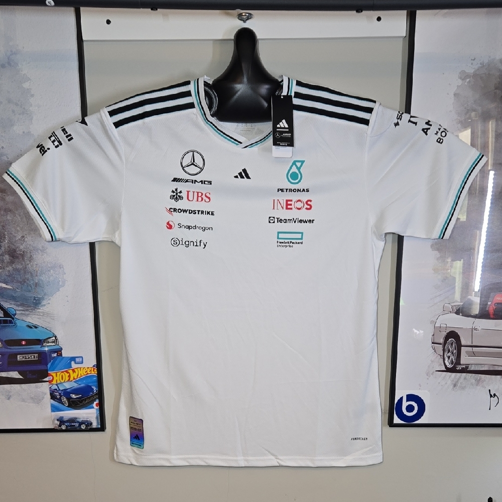 XL Mercedes AMG Petronas Formula 1 Racing Fan Jersey - Picture 2 of 9
